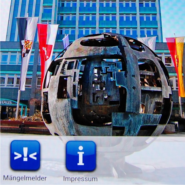 Screenshot Mängelmelder-App
