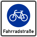 Verkehrszeichen Fahrradstraße