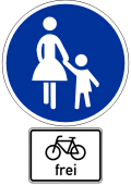Verkehrszeichen_Gehweg_Radfahrer_frei